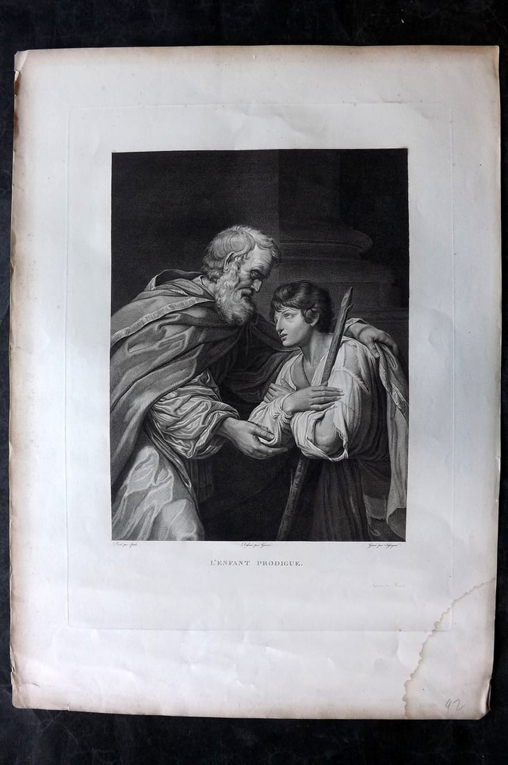 Musee Francais C1805 LG Print. L'Enfant Prodigue after Spada (1 of 2)
