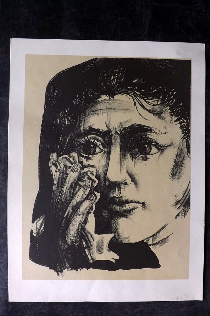 Peace for the World, Jose Venturelli 1963 Folio Print. The Message: Folio Lithograph Published 1963, Dresden for "Peace for the World" Paper Size: 16 x 12 inch (40 x 30cm) Good Condition