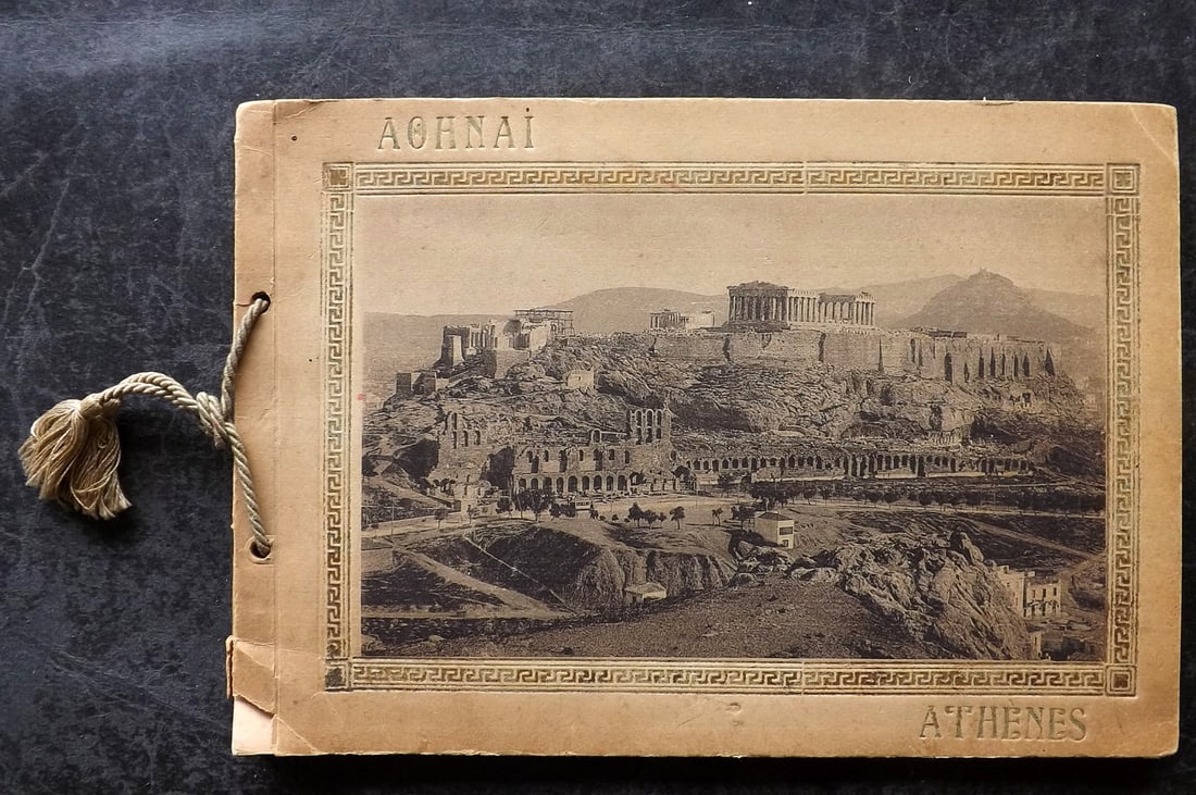 Greece - Athens - C1910 Souvenir Album, 28 Collotype Photos (1 of 12)