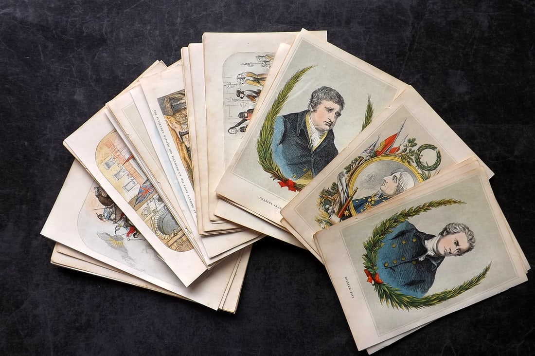 Tyrrel, Henry C1860 Lot of 40 British Historical Prints & Portraits (1 of 6)