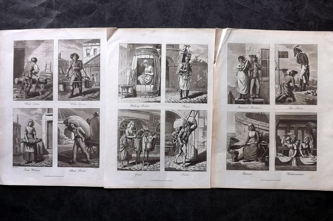 Thornton, Thomas 1806 Lot of 3 French Costume Prints (1 of 2)