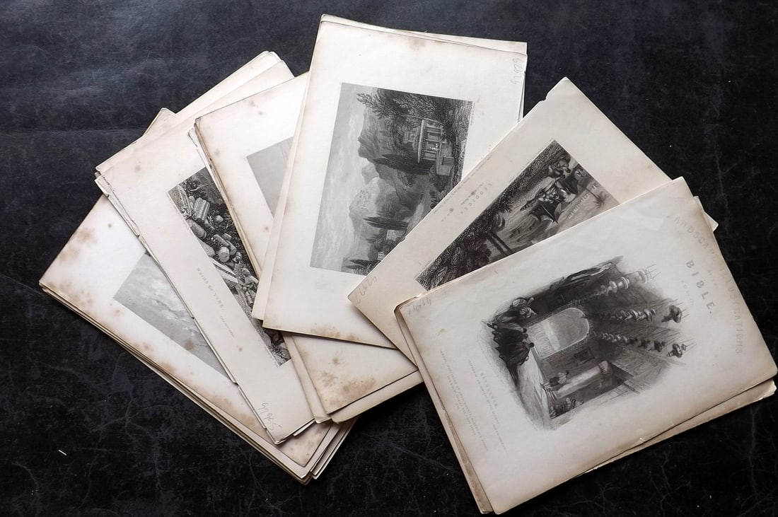 Finden, E. & W. 1836 Lot of 35 Holy Land Views. (1 of 6)