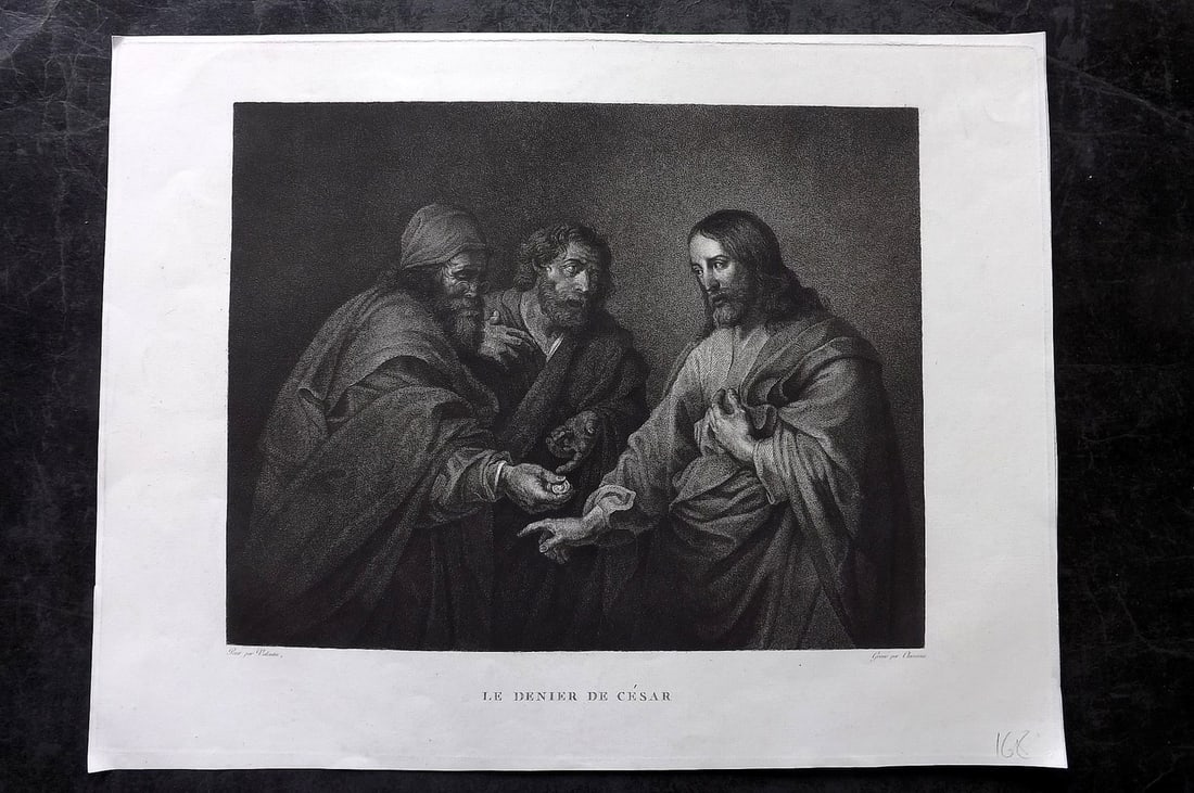 Musee Francais C1805 LG Print. Le Denier de Cesar after Valentin (1 of 2)