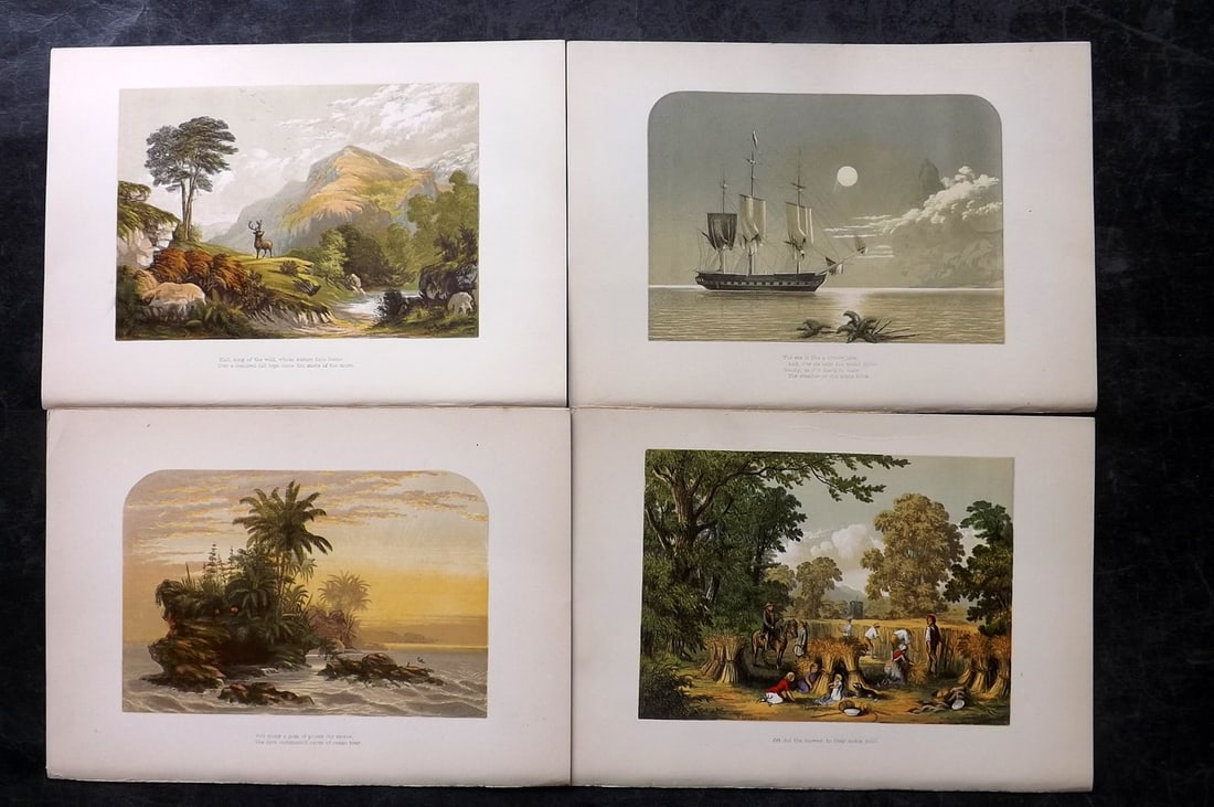 Lydon, Alexander 1865 Lot of 4 Poetical Landscapes (1 of 2)