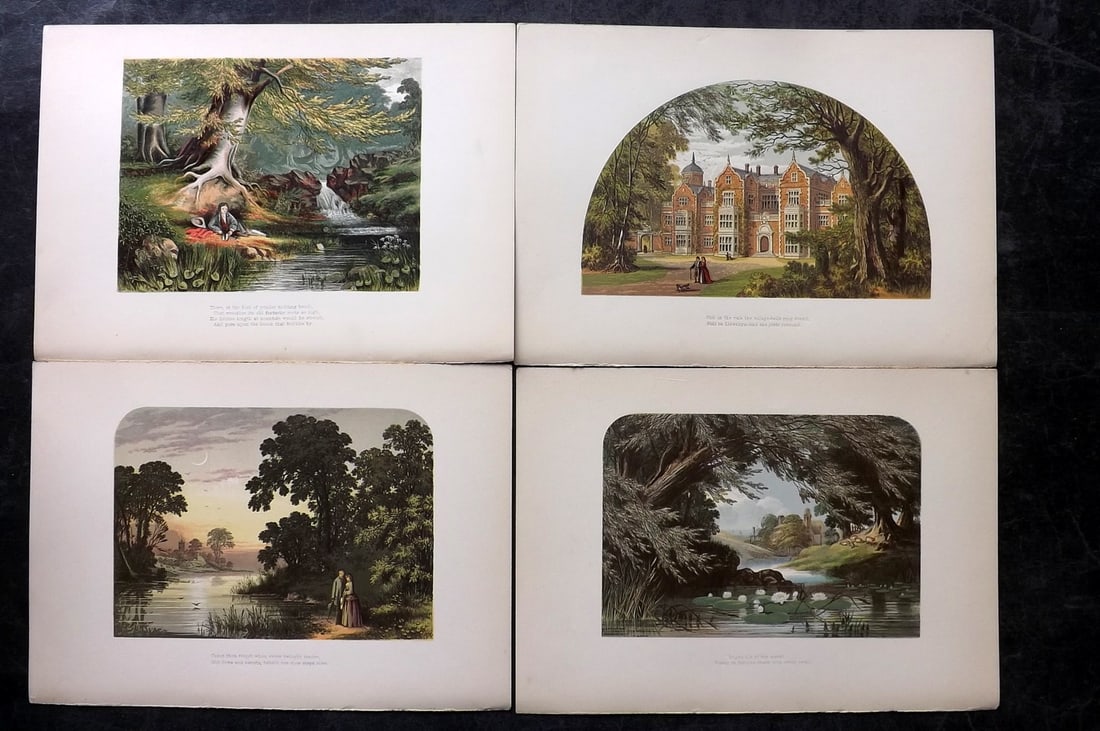 Lydon, Alexander 1865 Lot of 4 Poetical Landscapes (1 of 2)