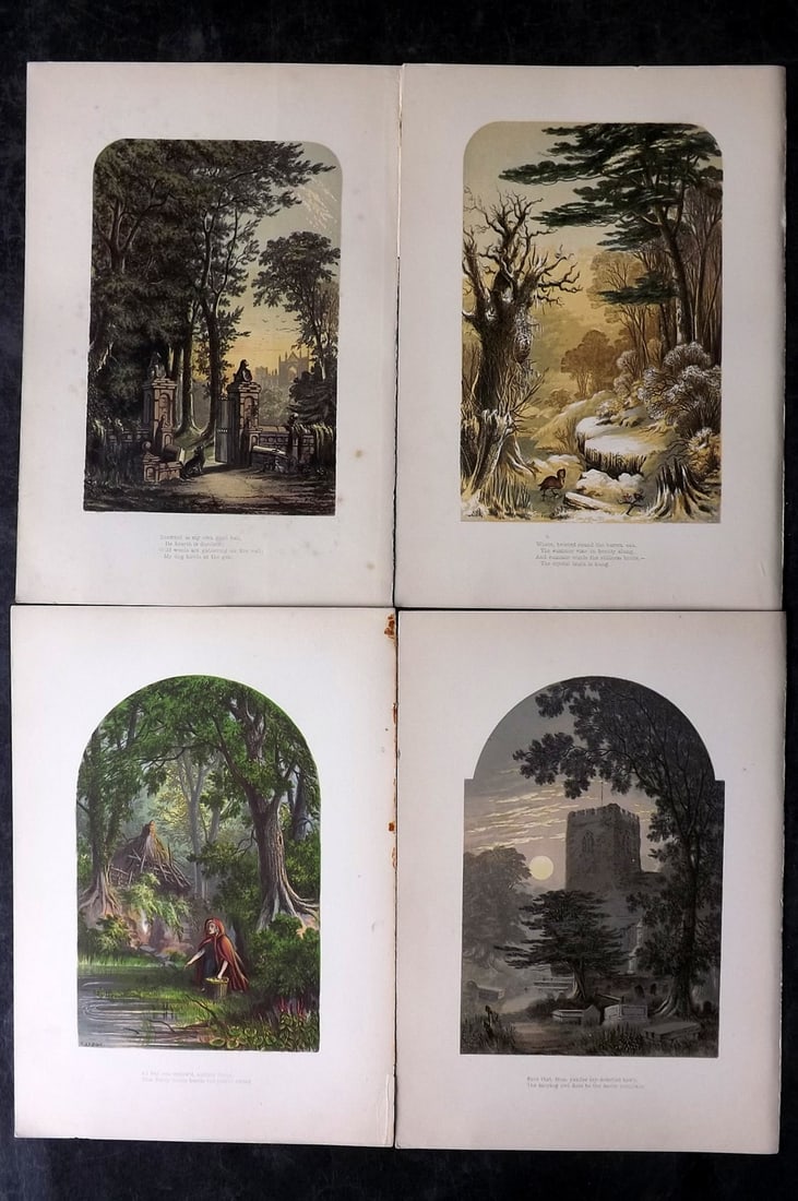 Lydon, Alexander 1865 Lot of 4 Poetical Landscapes (1 of 2)