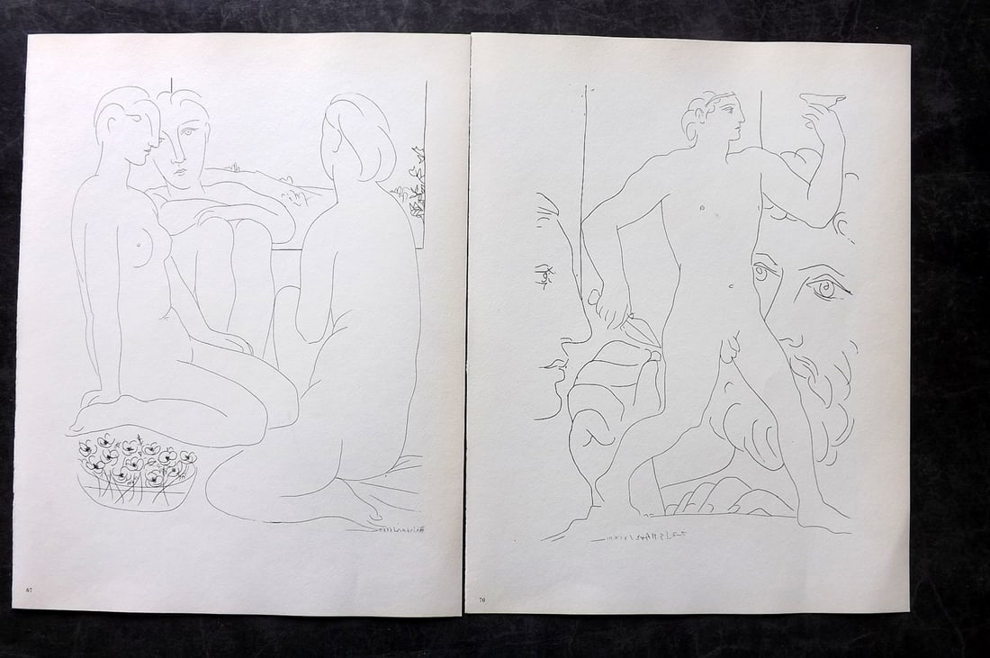Picasso & Vollard 1956 Pair of Vintage Prints (1 of 2)