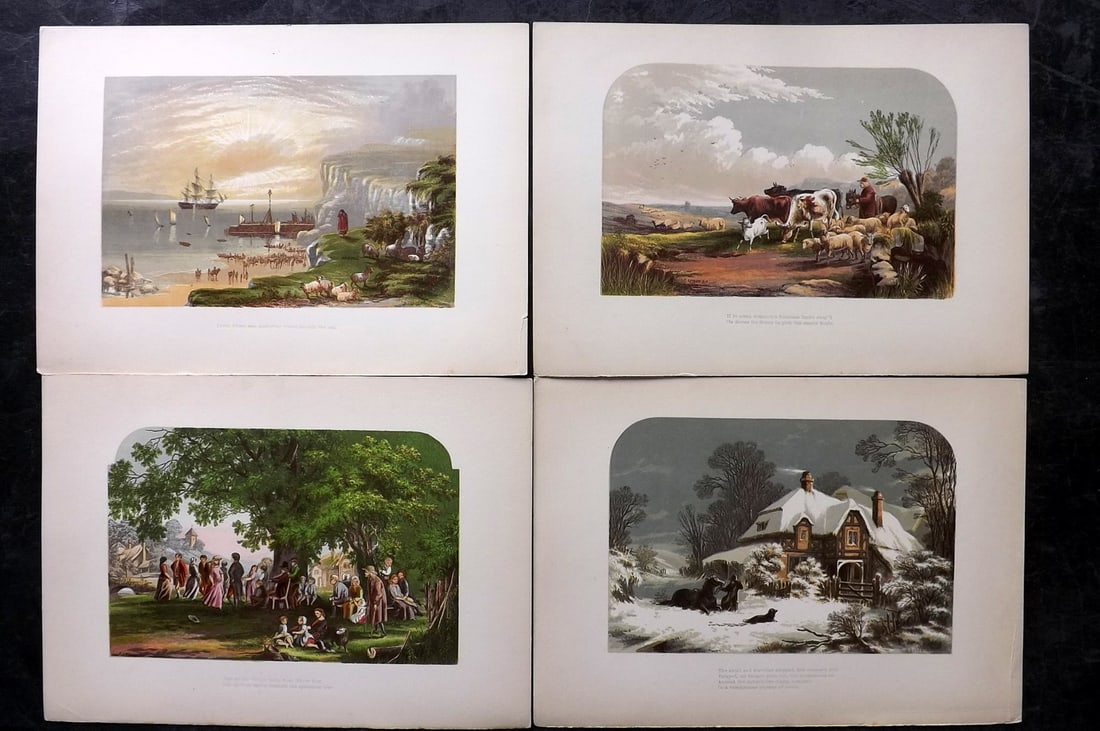 Lydon, Alexander 1865 Lot of 4 Poetical Landscapes (1 of 2)