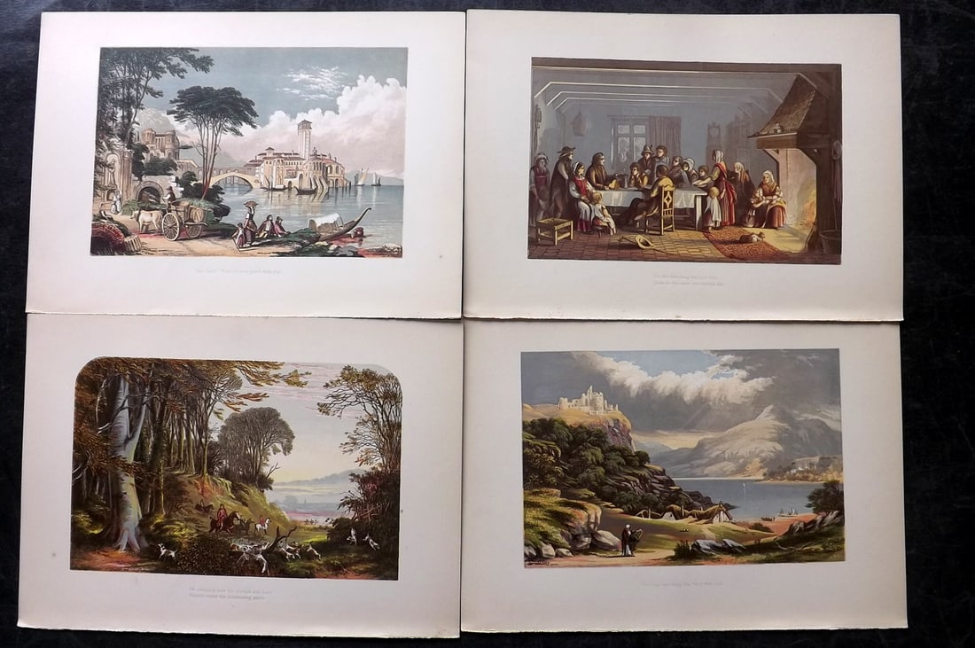 Lydon, Alexander 1865 Lot of 4 Poetical Landscapes (1 of 2)