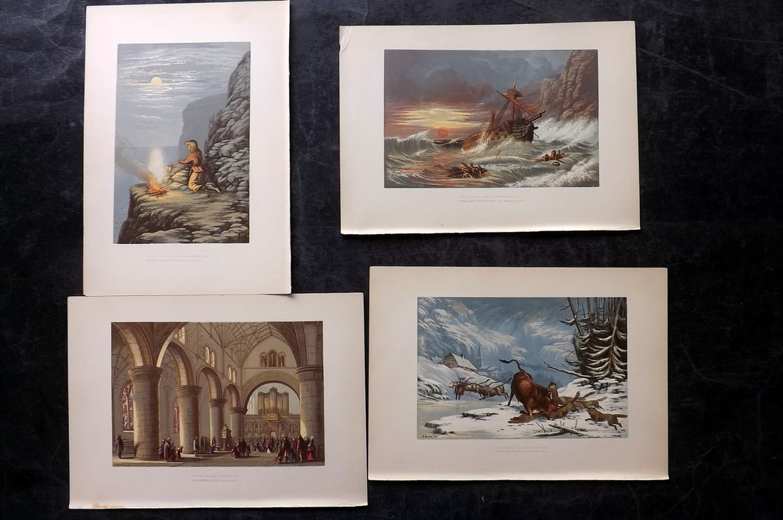 Lydon, Alexander 1865 Lot of 4 Poetical Landscapes (1 of 2)