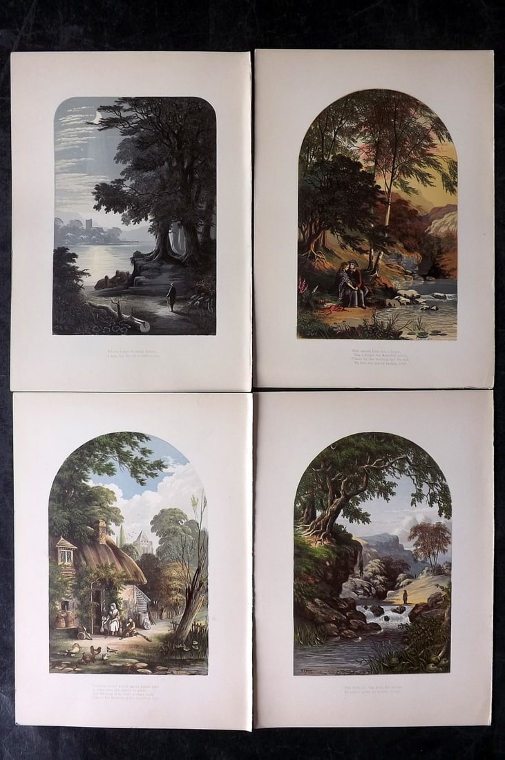 Lydon, Alexander 1865 Lot of 4 Poetical Landscapes (1 of 2)