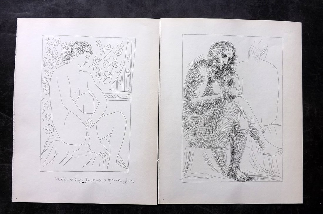 Picasso & Vollard 1956 Pair of Vintage Prints (1 of 2)