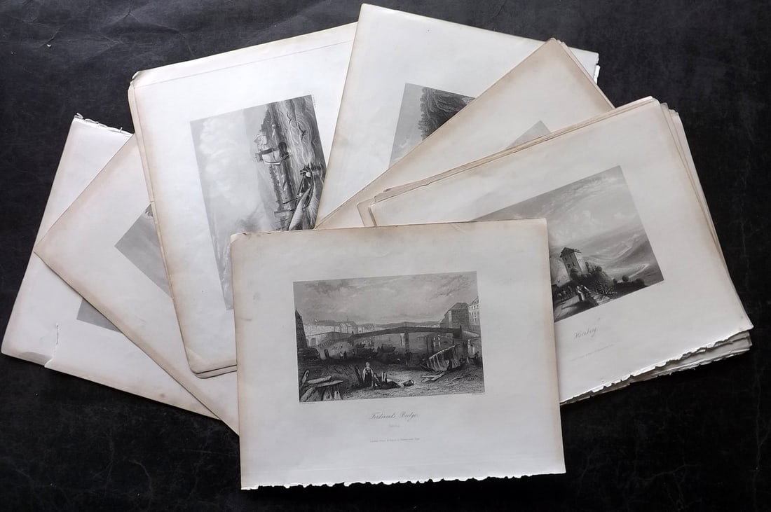 Payne 1847 Lot of 20 Steel Engraved World Views (1 of 6)