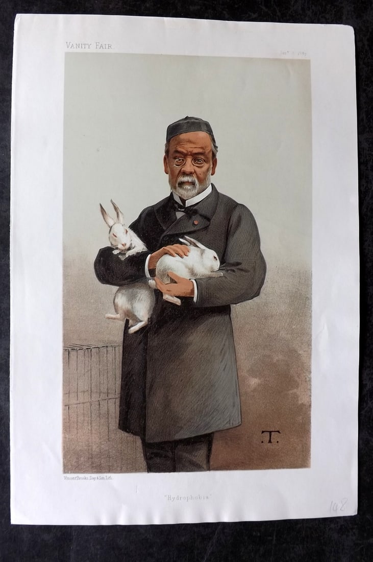 Vanity Fair Print 1887 Louis Pasteur, Science (1 of 1)