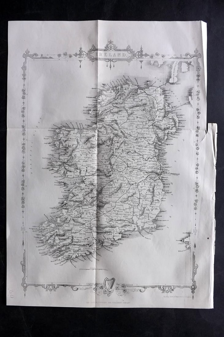 Rapkin, John 1860 Antique Map. Ireland (1 of 1)