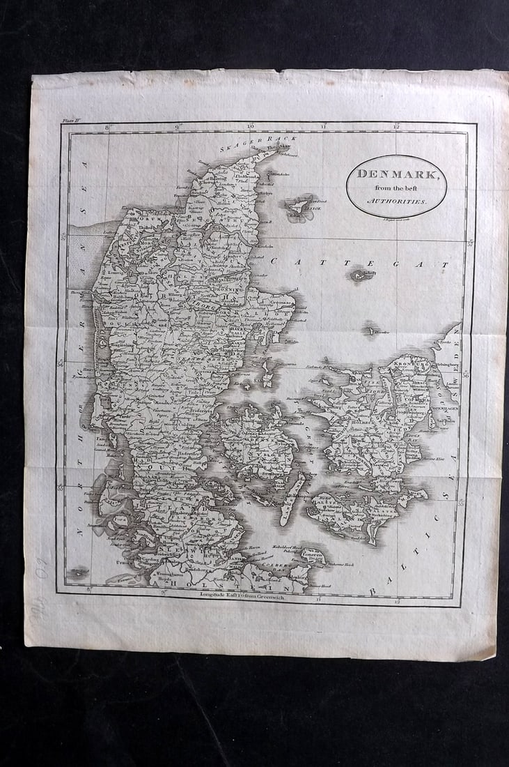 Guthrie, William 1812 Antique Map. Denmark (1 of 1)