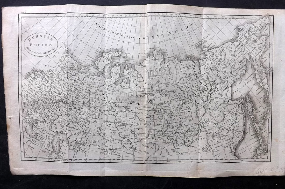 Guthrie, William 1812 Antique Map. Russian Empire (1 of 2)