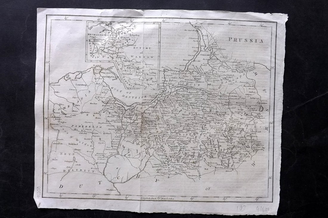 Cooke, George 1801 Antique Map. Prussia Germany (1 of 1)