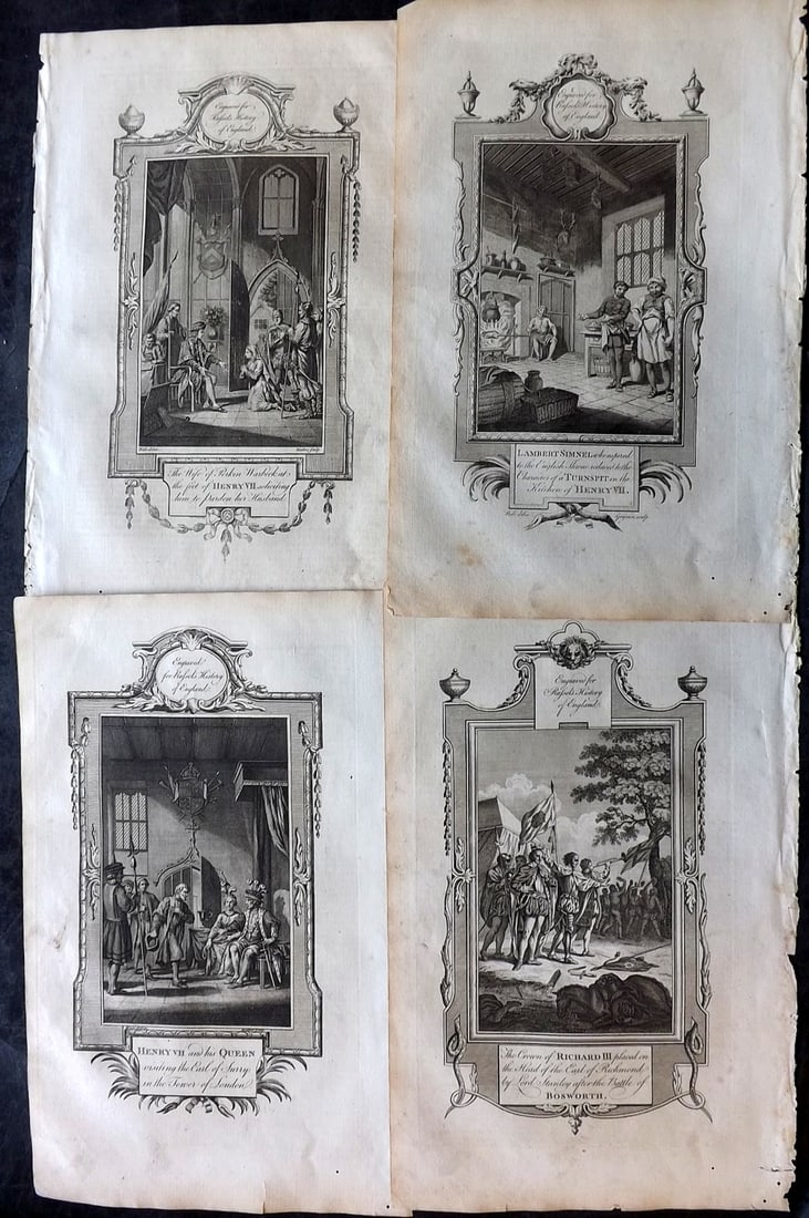 Russell, William 1779 Lot of 4 Folio British Historical Prints (1 of 2)