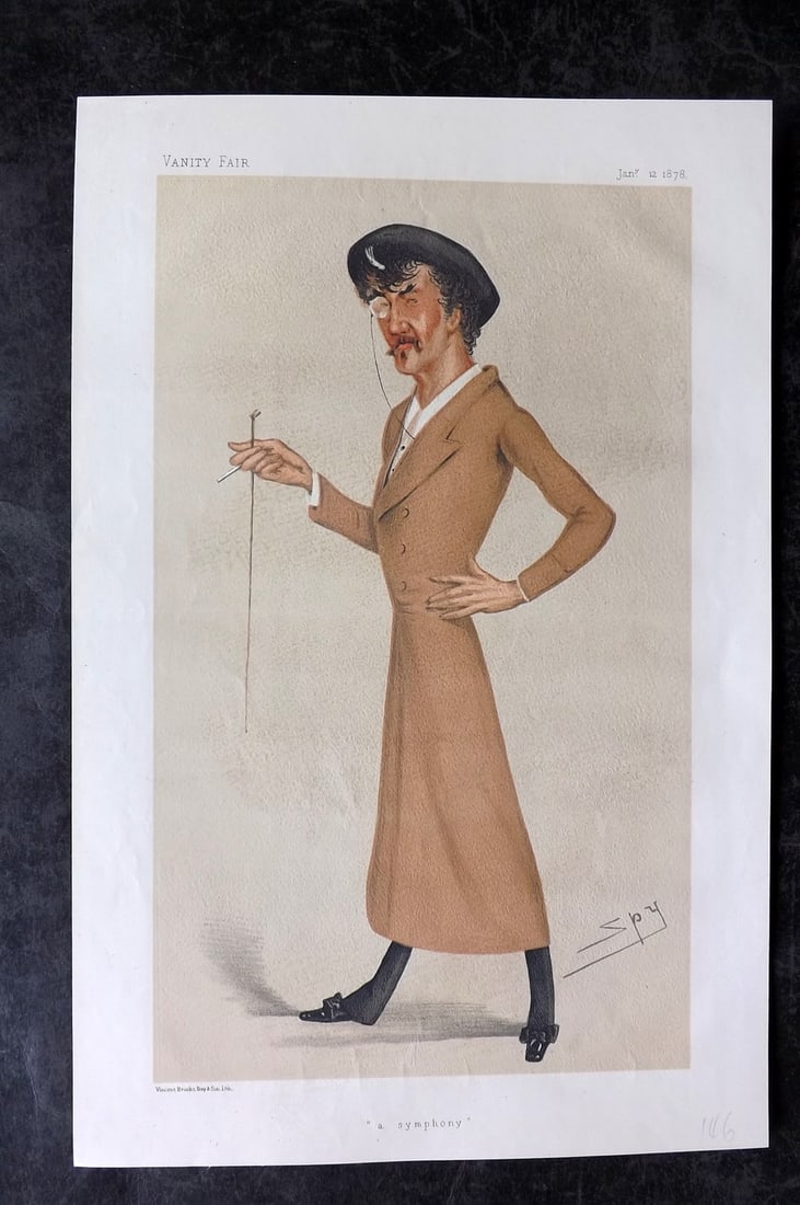 Vanity Fair Print 1878 James Abbott McNeill Whistler. USA Artist (1 of 1)