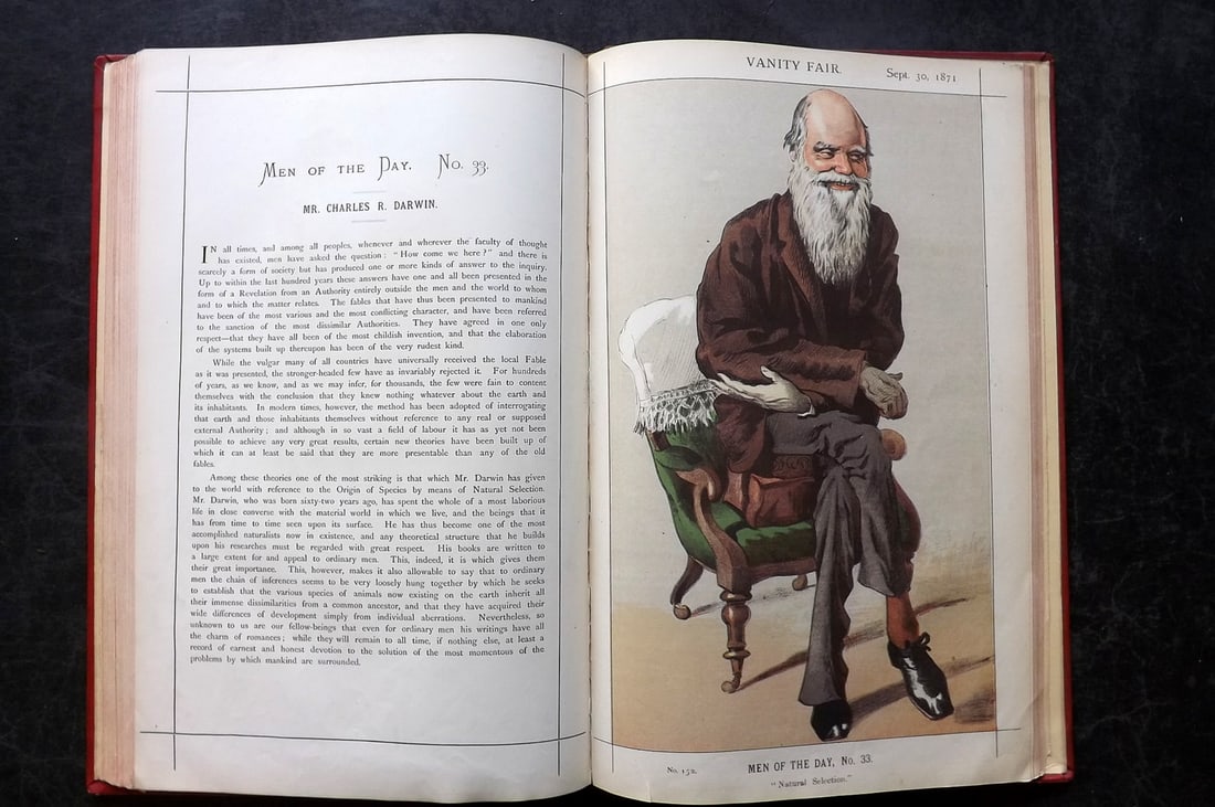Vanity Fair Album - Volume 3, 52 Plates. Charles Darwin, Red Robe Judge, 1871 (1 of 14)