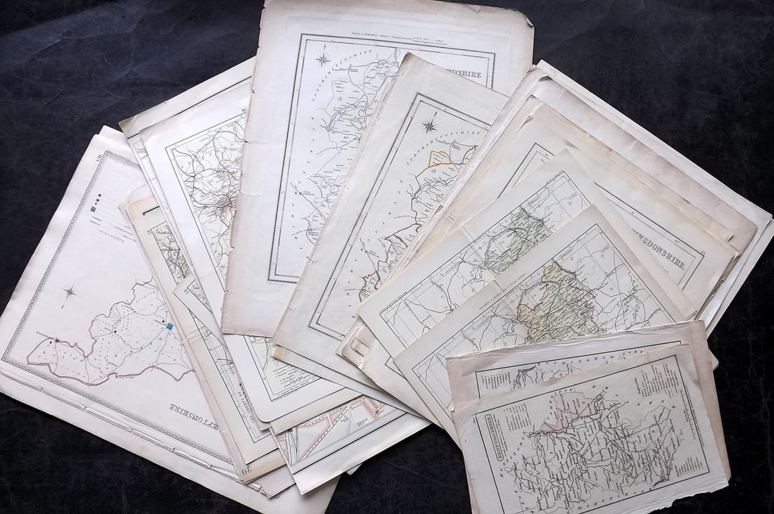 British County Maps 19th Cent. Lot of 26 (1 of 5)