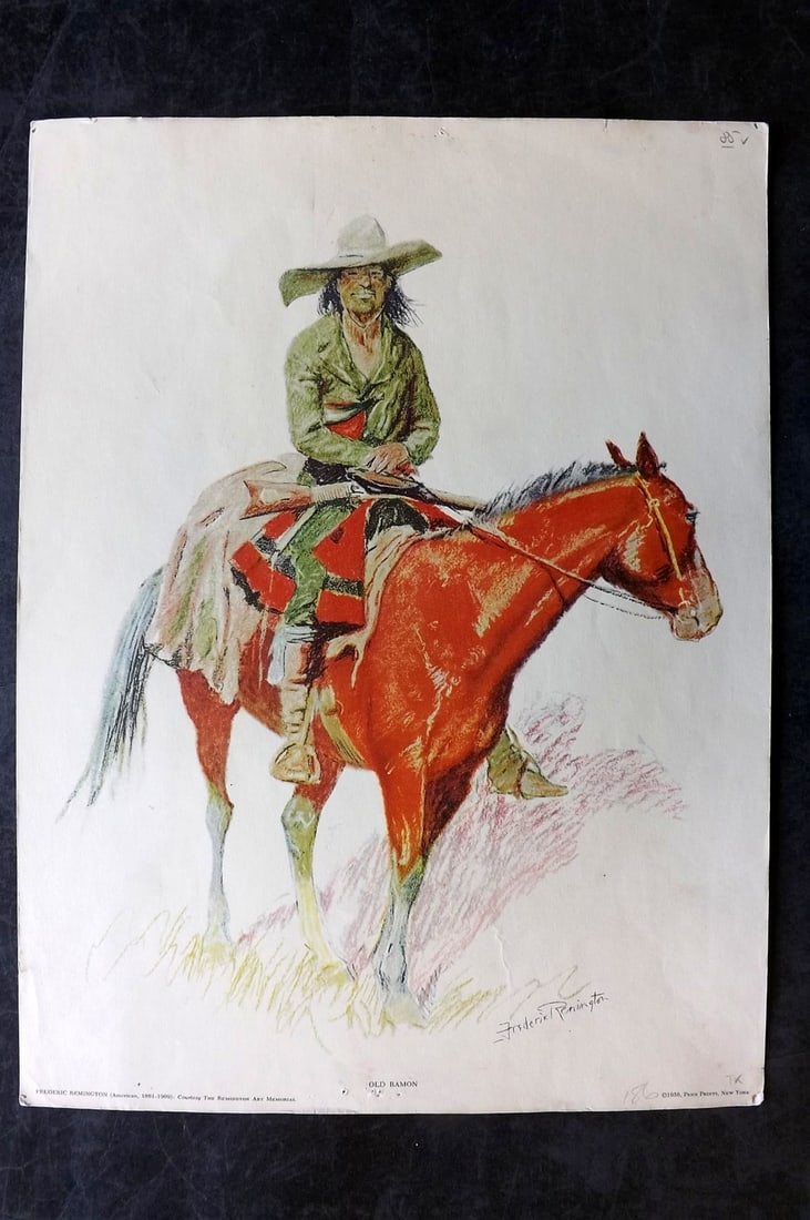 Remington, Frederic 1956 Folio Print. Old Ramon, USA (1 of 2)