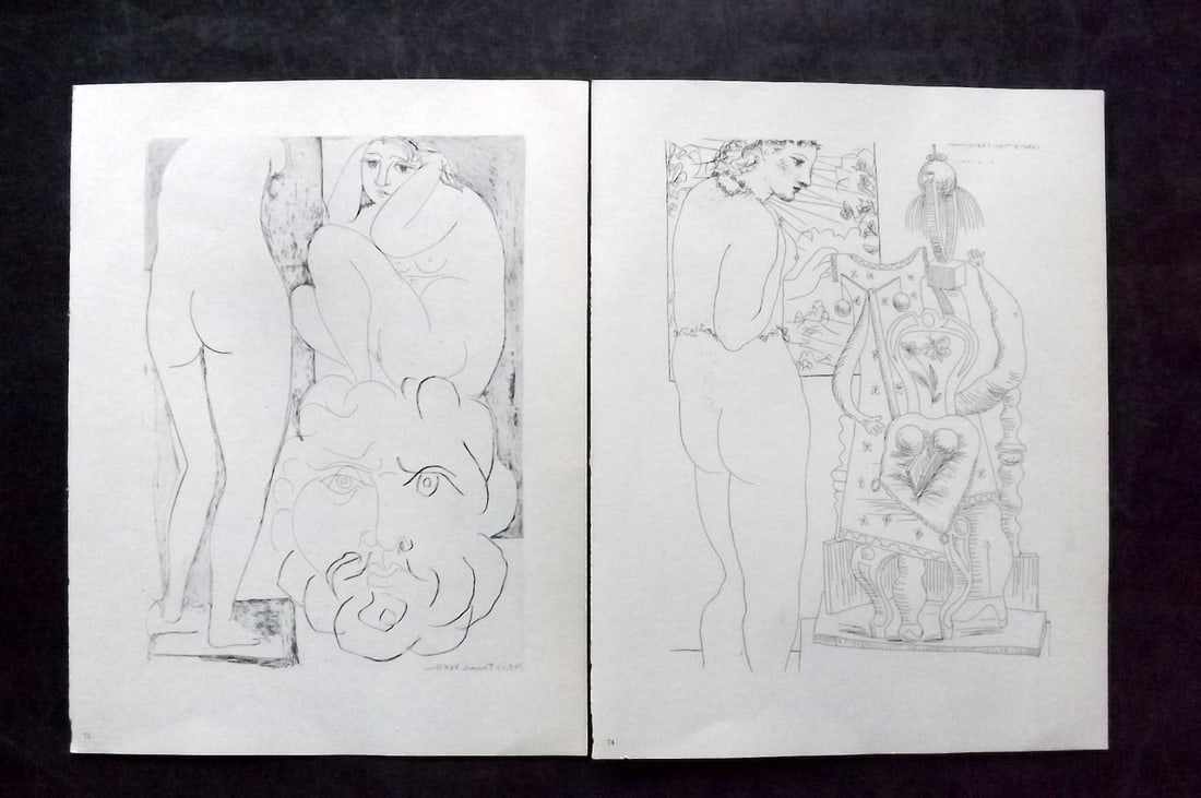 Picasso & Vollard 1956 Pair of Vintage Prints (1 of 2)