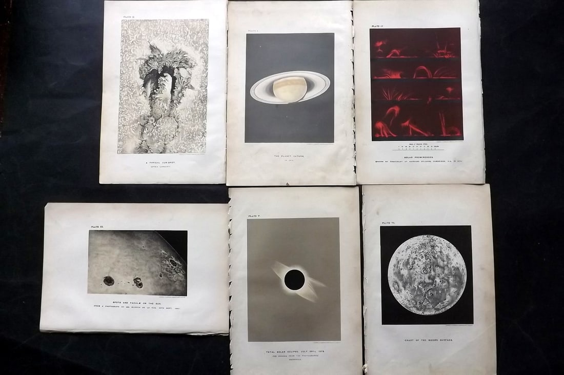 Ball, Robert 1897 Lot of 6 Astronomy Celestial Prints (1 of 2)