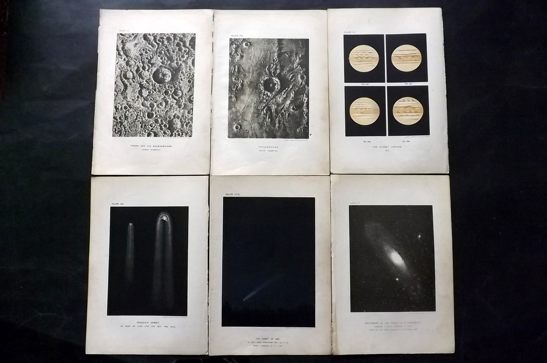 Ball, Robert 1897 Lot of 6 Astronomy Celestial Prints (1 of 2)