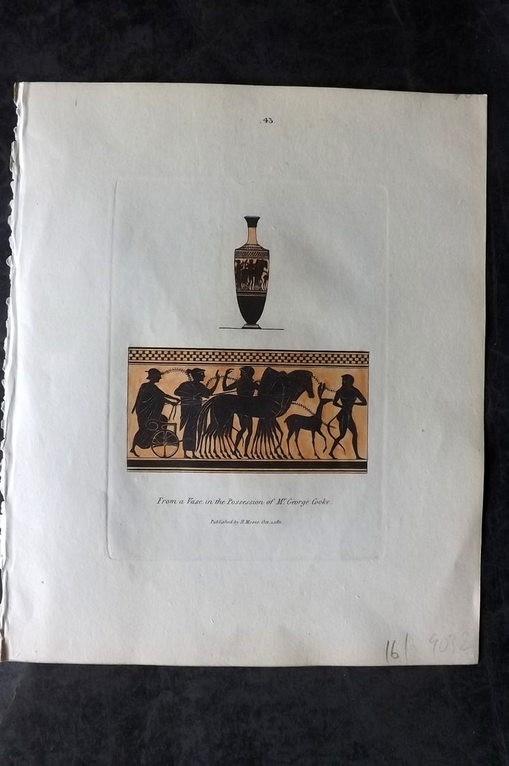 Moses, Henry 1814 Hand Col Print. From a Vase in the Possession of Mr. Gregory Cooke 43 (1 of 1)