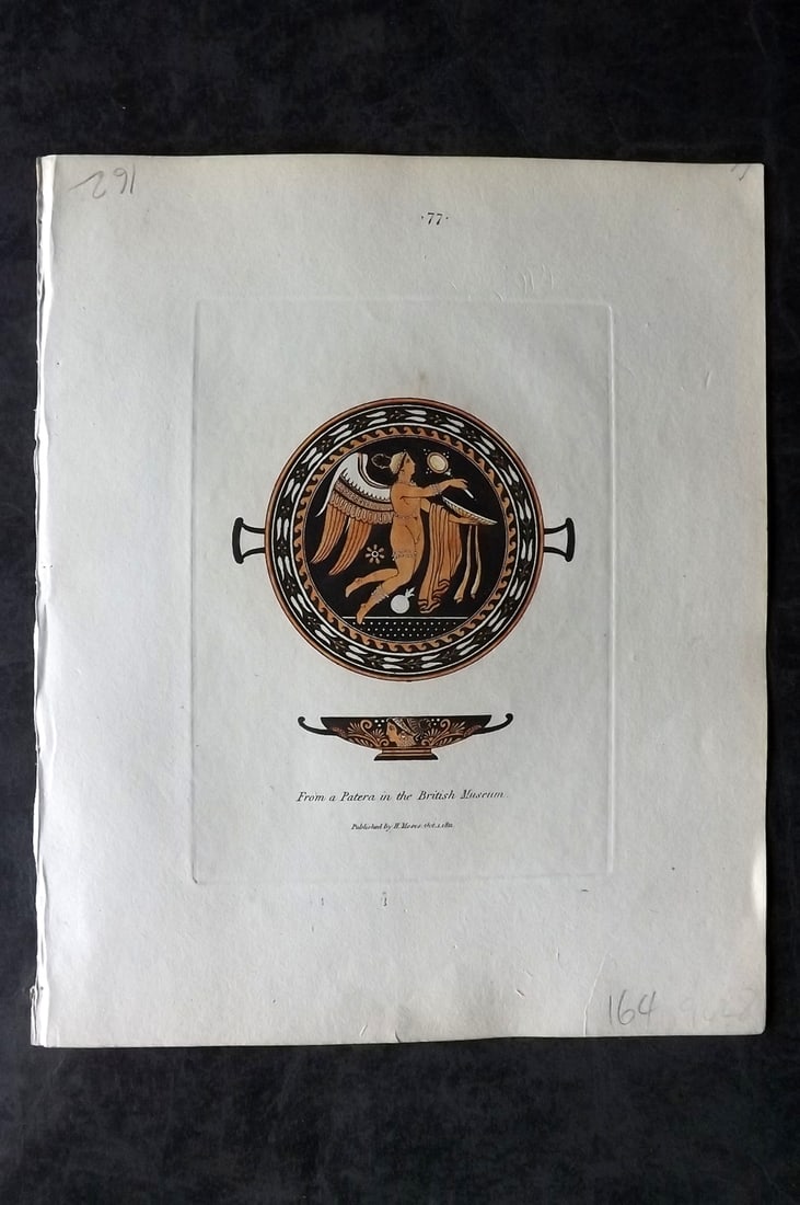 Moses, Henry 1814 Hand Col Print. Patera in the British Museum 77 (1 of 1)