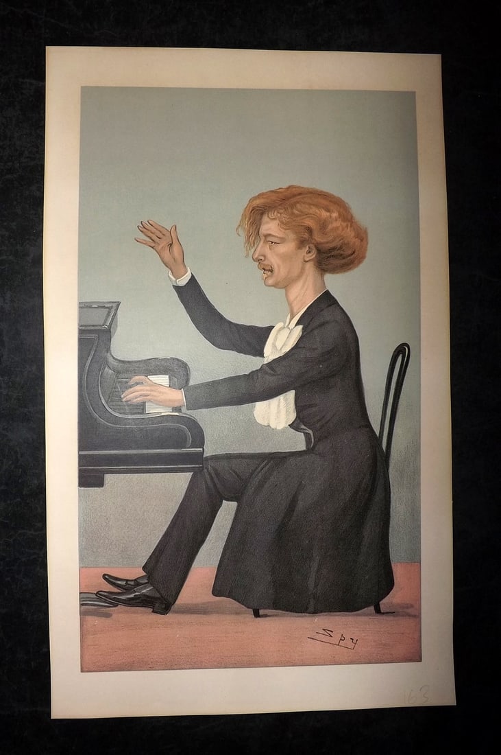 Vanity Fair Print 1899  Ignacy Jan Paderewski, Music, Proof (1 of 1)