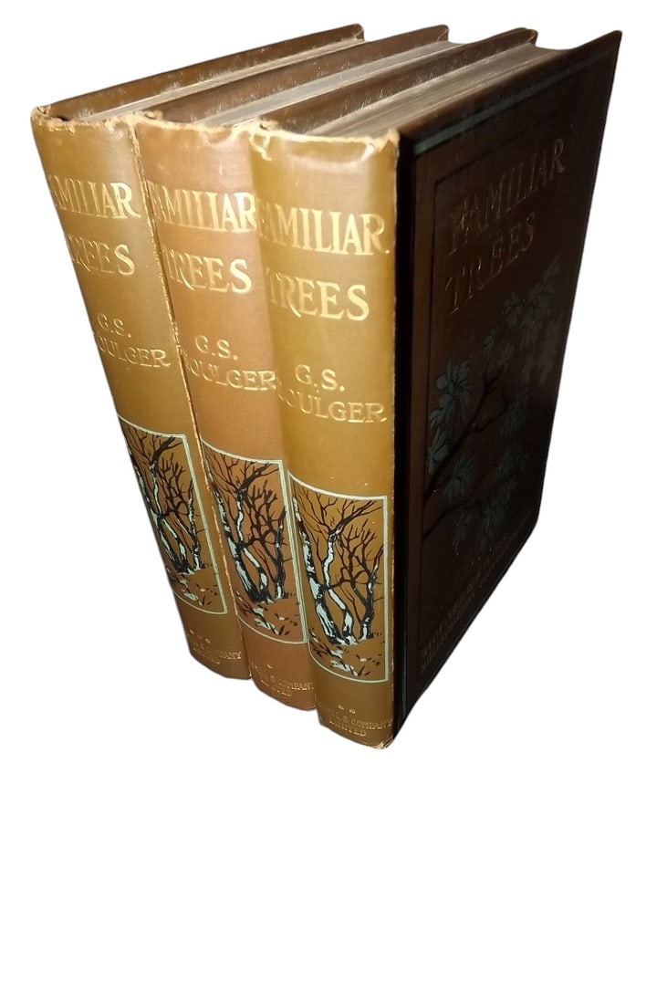 Boulger, George - Familiar Trees, 115 Plates, 3 Vols, Good Binding, 1907 (1 of 8)