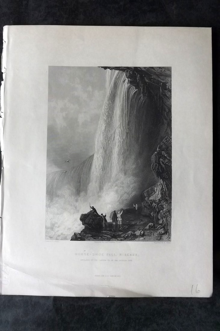 Fisher (Pub) 1846 Antique Print. Niagara Falls, Canada (1 of 1)