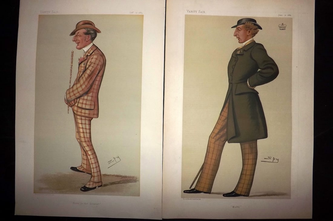 Vanity Fair Print 19th Cent Pair of Prints. Hunters (1 of 2)