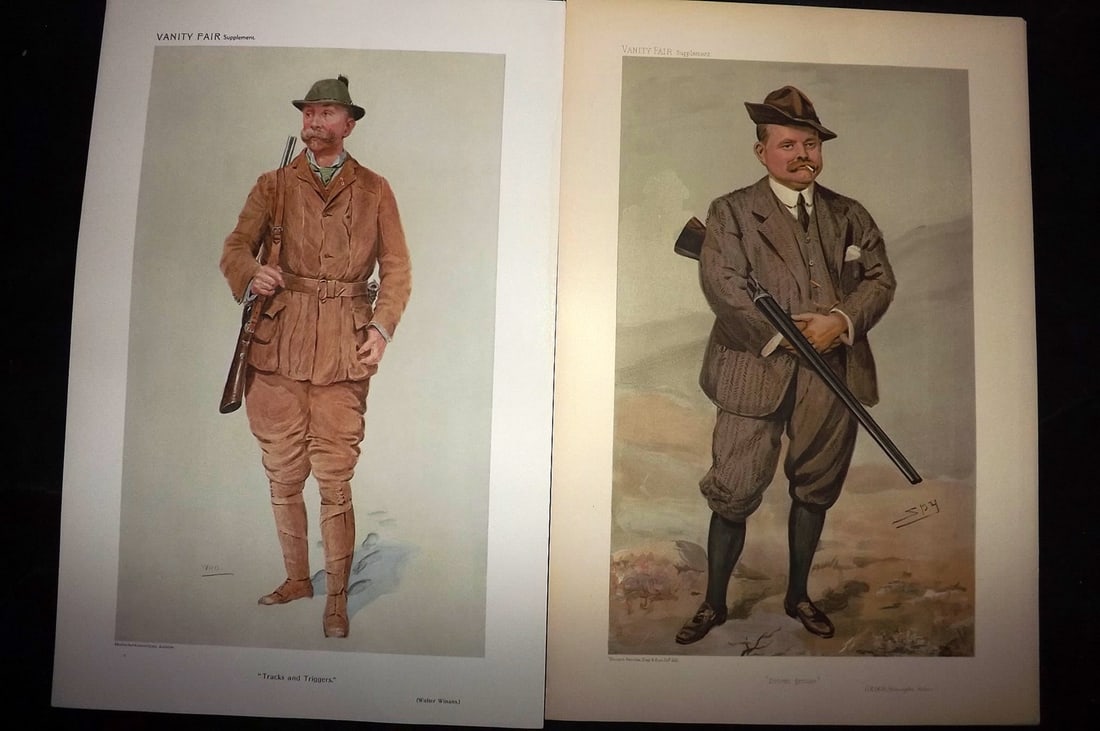 Vanity Fair Print 19th Cent Pair of Prints. Game Hunters (1 of 2)
