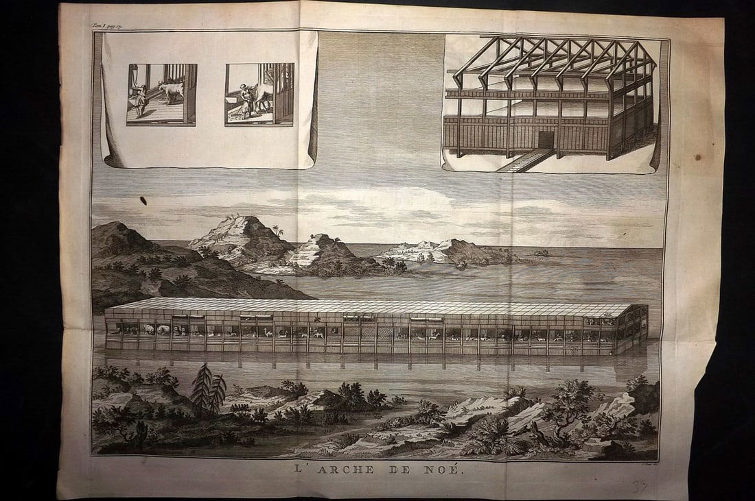 Psalmanazar & Sale C1770 Antique Print. Noah's Arc (1 of 1)