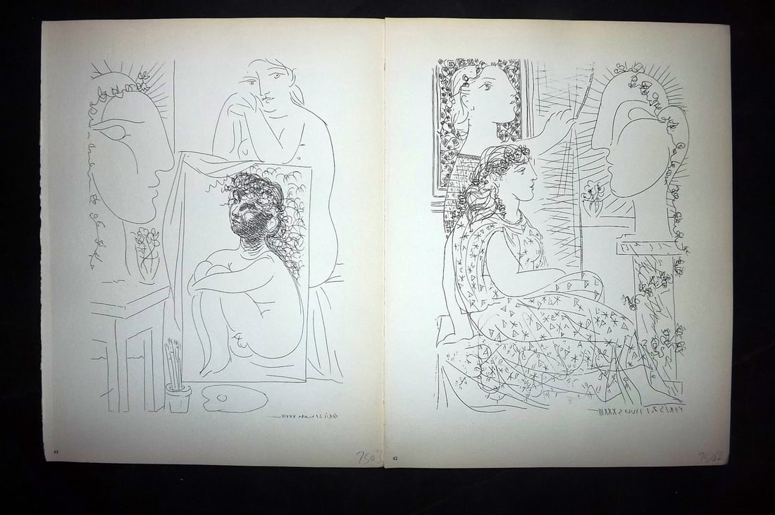 Picasso & Vollard 1956 Pair of Vintage Prints (1 of 2)