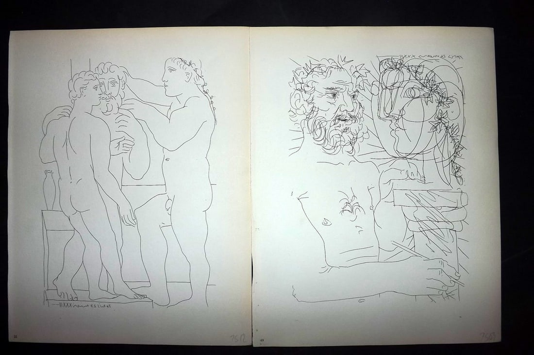 Picasso & Vollard 1956 Pair of Vintage Prints (1 of 2)
