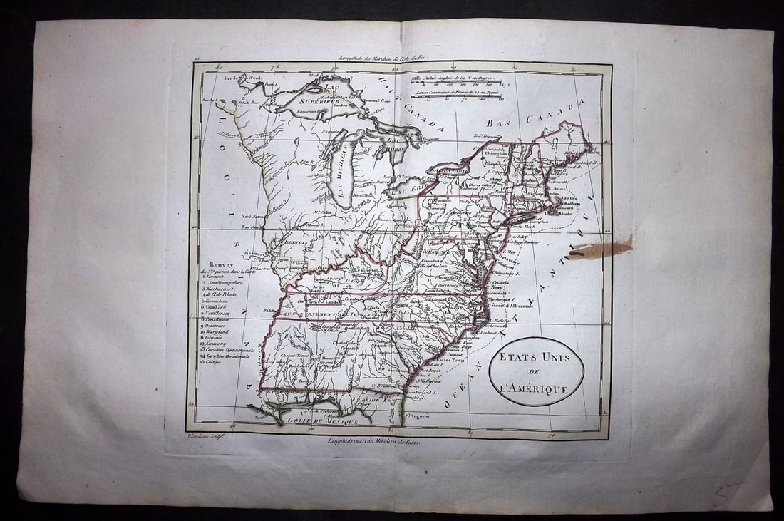 Guthrie, William 1799 Antique Map. United States USA (1 of 1)