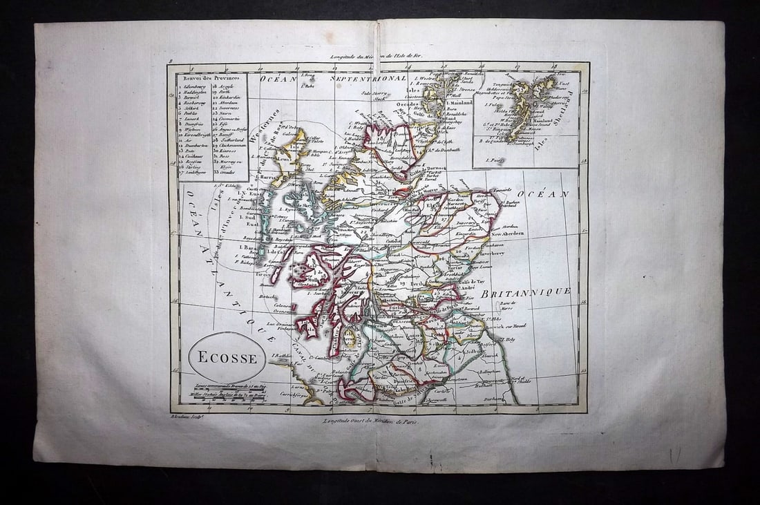 Guthrie, William 1799 Antique Map. Scotland Ecosse (1 of 1)