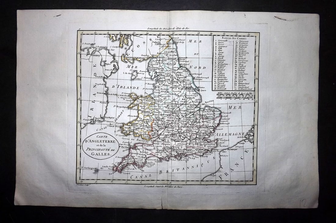 Guthrie, William 1799 Antique Map. England and Wales (1 of 1)