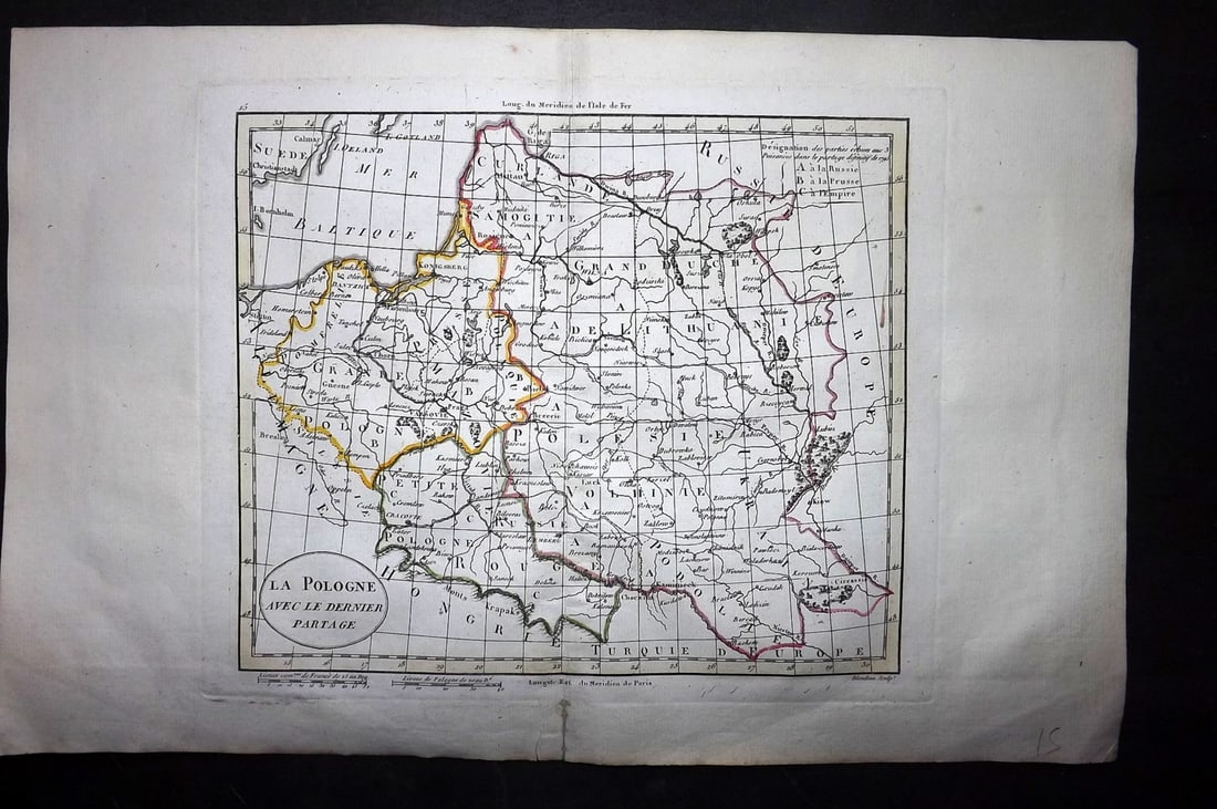 Guthrie, William 1799 Antique Map. Poland (1 of 1)
