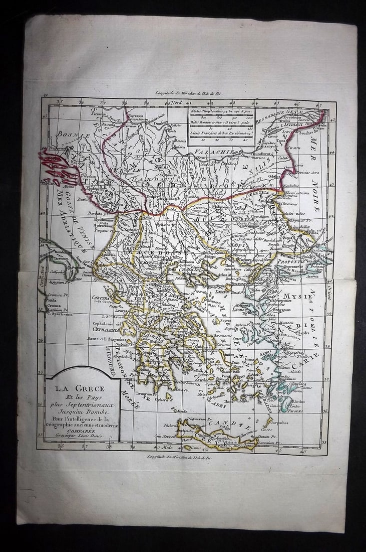 Guthrie, William 1799 Antique Map. Greece La Grece (1 of 1)