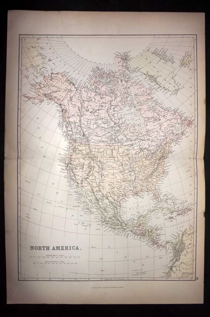 Blackie (Pub) 1882 Folio Map. North America (1 of 1)