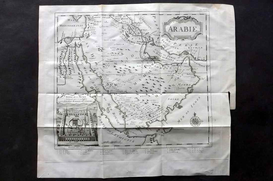 Saudi Arabia C1770 Antique Map. Arabie and Mecca by Psalmanazar & Sale. Islam (1 of 4)