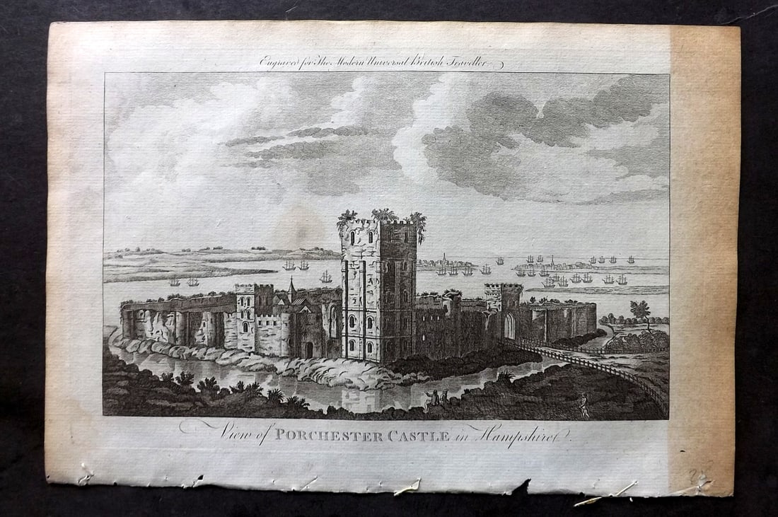 Burlington, Charles 1779 Folio Print. Porchester Castle, Hampshire (1 of 1)