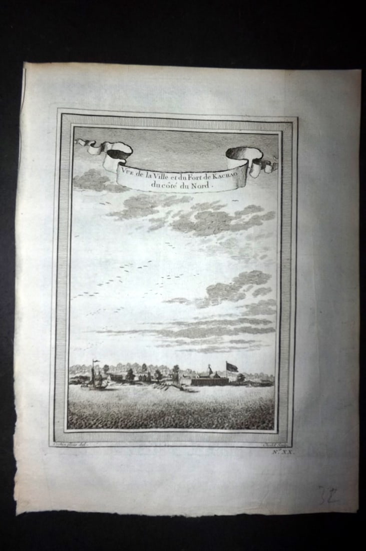 Prevost, Antoine C1760 Print. Fort de Kachao, Guinea (1 of 1)