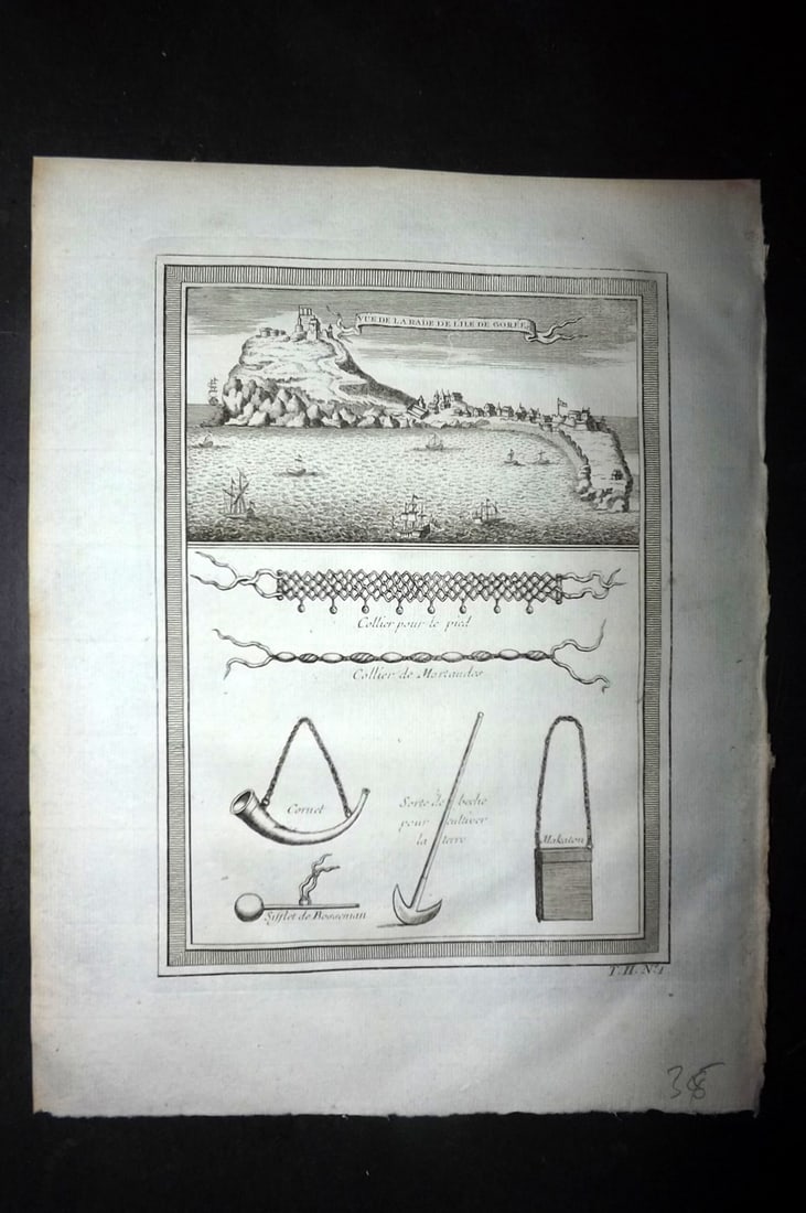 Prevost, Antoine C1760 Print. Goree, Dakar, Senegal (1 of 1)